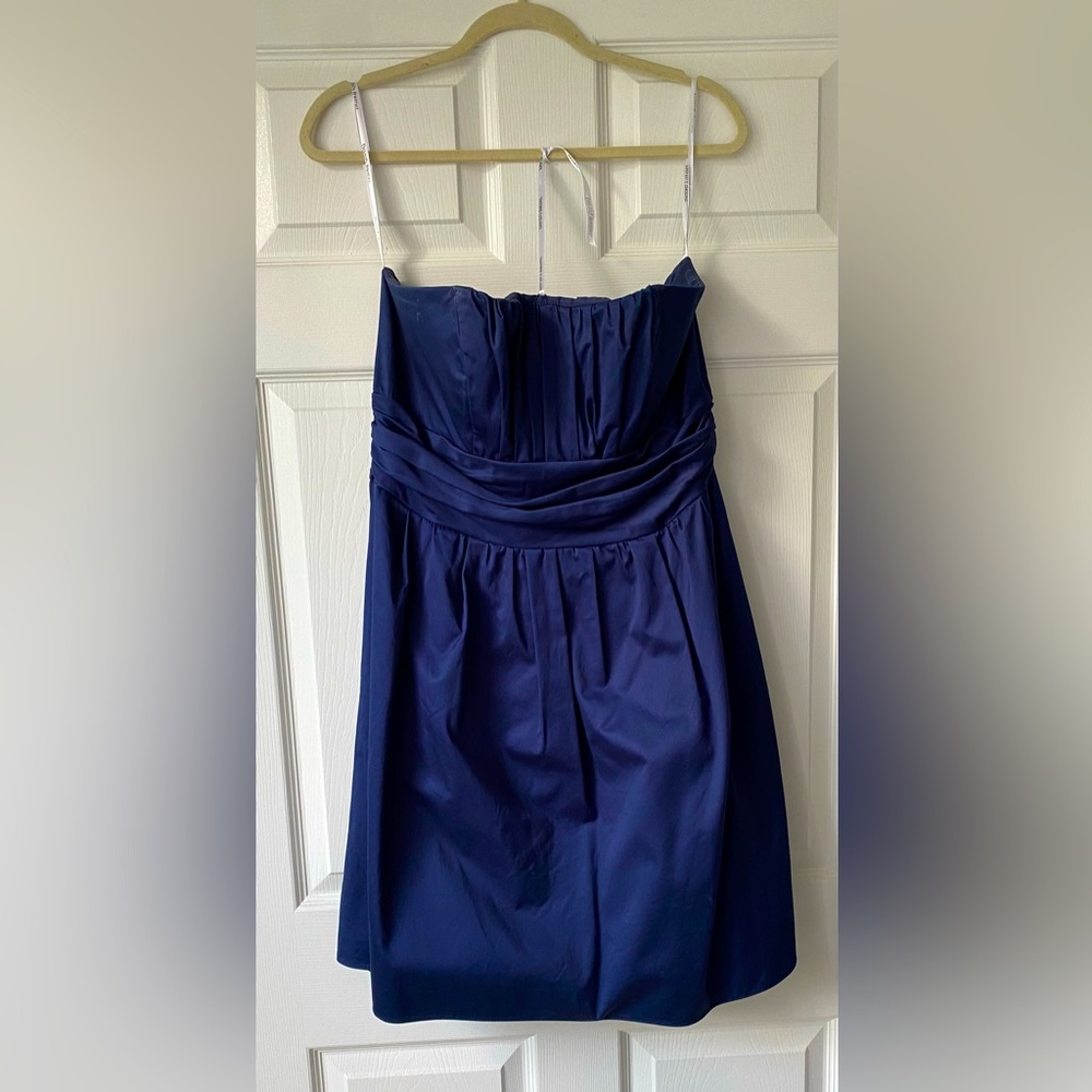 Strapless Blue Party Dress